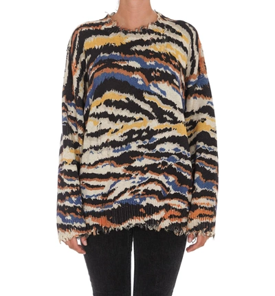 Shop R13 Multi Zebra Sweater In Multicolor