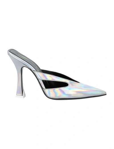 Shop Attico Anais Mules In Silver