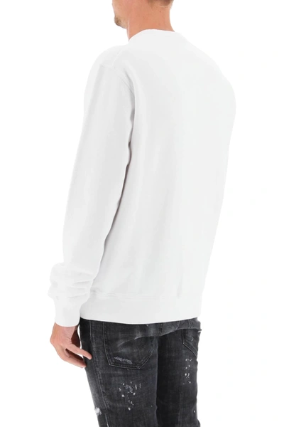 Shop Dsquared2 Icon Crewneck Sweatshirt In White