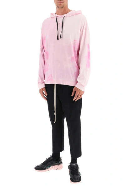 Shop Alyx Tie-dye Hooded T-shirt In Pink