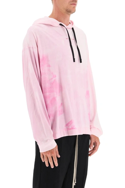 Shop Alyx Tie-dye Hooded T-shirt In Pink