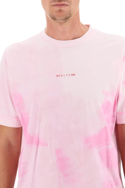 Shop Alyx Nightmare Print Tie-dye T-shirt In Pink