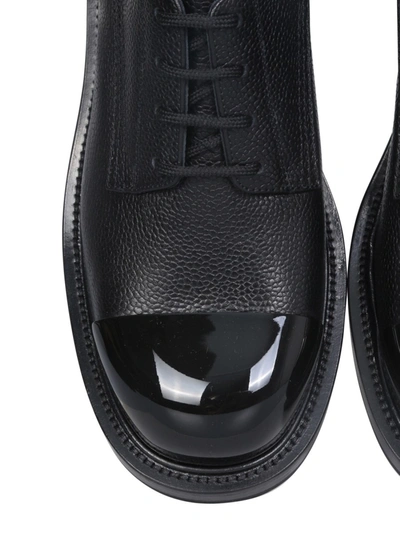 Shop Alexander Mcqueen Lace-up Worker Shoes In Black