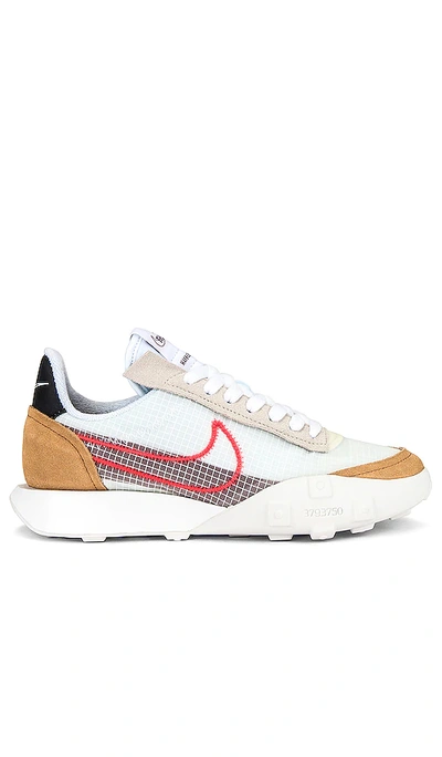 Shop Nike Waffle Racer 2x Sneaker In White  Bright Crimson  & Team Red