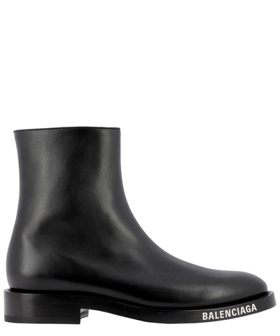 Shop Balenciaga "soft" Ankle Boots In Black  