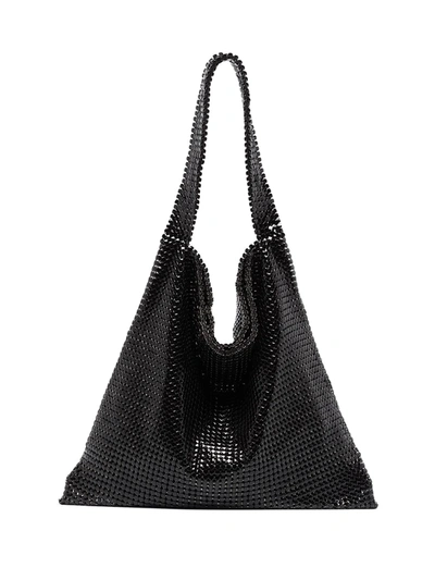 Shop Paco Rabanne Chainmail Tote Bag In Schwarz