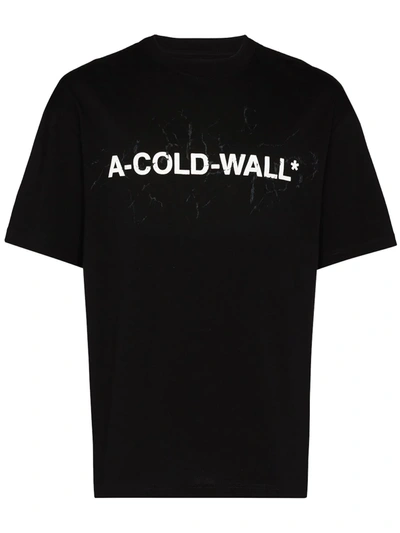Shop A-cold-wall* Core Logo Short-sleeve T-shirt In Black