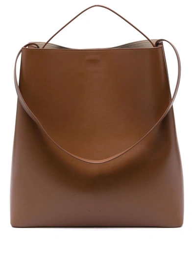 Shop Aesther Ekme Rectangular-shaped Tote Bag In Braun