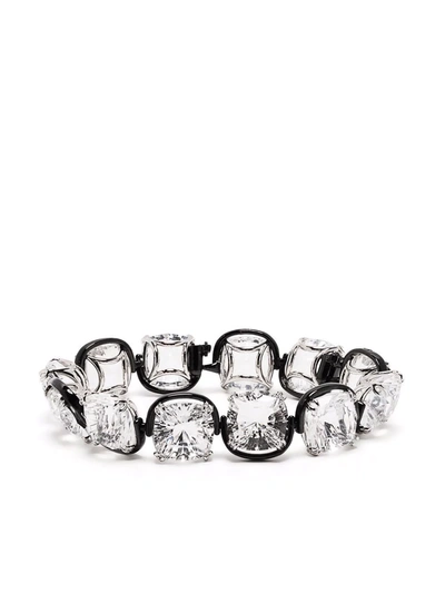 Shop Swarovski Harmonia Crystal Bracelet In Weiss