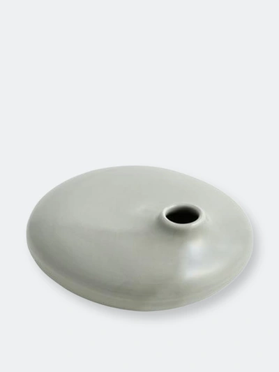 Shop Kinto Sacco Vase Porcelain 01 In Grey