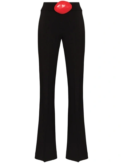 MAXIMILIAN MALI BELTED FLARED TROUSERS 