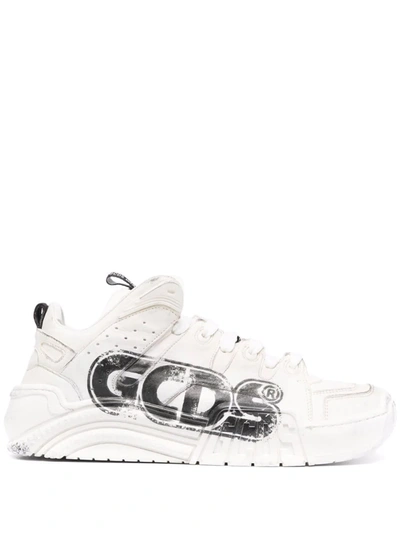 Shop Gcds Dust Skate Low-top Sneakers In Weiss