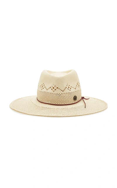 Shop Maison Michel Women's Charles Straw Wide-brim Hat In Neutral