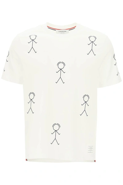 Shop Thom Browne Mr Thom Icon Print T-shirt In White (white)