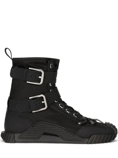Shop Dolce & Gabbana Black Ns1 Sneakers In Nero
