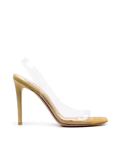 Shop Alexandre Vauthier Sandals In Light Khaki