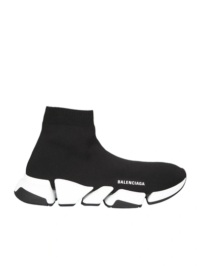 Shop Balenciaga Speed 2.0 Lt Sneakers In Black