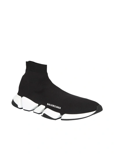 Shop Balenciaga Speed 2.0 Lt Sneakers In Black