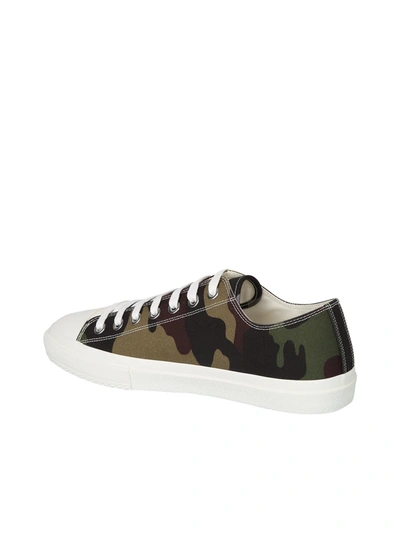 Shop Burberry Larkhall Sneakers In Green