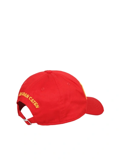 Shop Dsquared2 Baseball Hat In Red