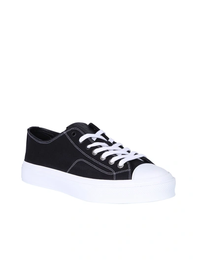 Shop Givenchy Cotton Sneakers In Black