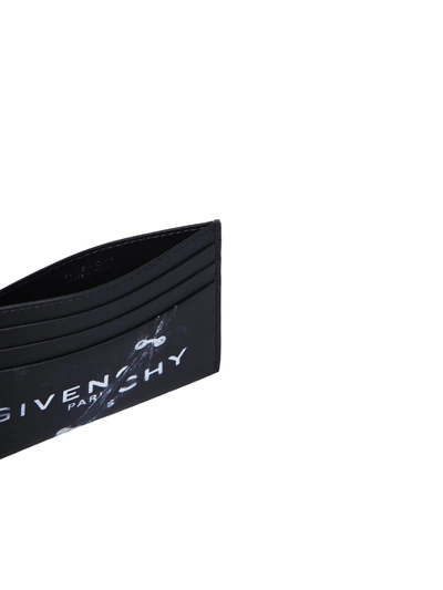 Shop Givenchy Leather Card Holder In Black