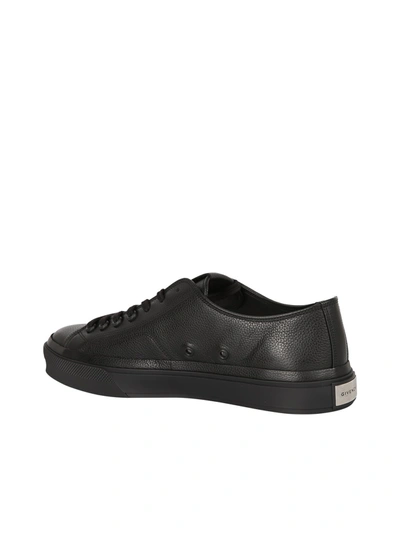 Shop Givenchy Leather Sneakers In Black