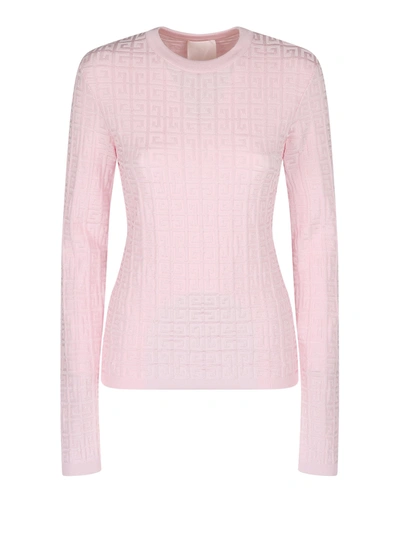 Shop Givenchy Printed Sweater In Pink