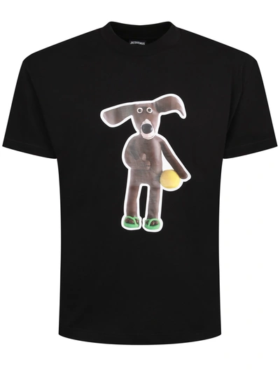 Shop Jacquemus Cotton T-shirt In Black