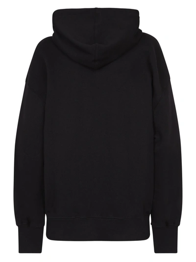 Shop Msgm Cotton Hoodie In Black