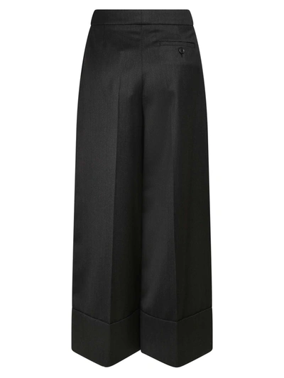 Shop Simone Rocha Virgin Wool Blend Trousers In Grey