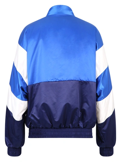 Shop Balenciaga Nylon Paded Jacket In Blue