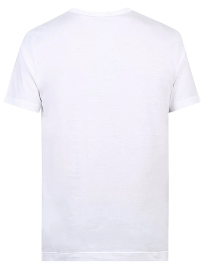 Shop Dolce & Gabbana Logo Embroidery Cotton T-shirt In White