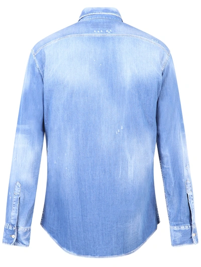 Shop Dsquared2 Denim Shirt In Blue