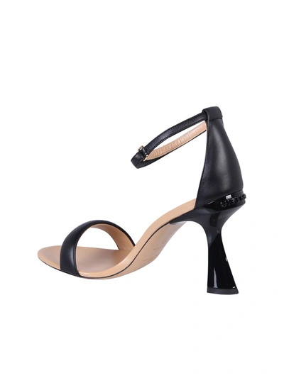Shop Givenchy Carã©ne Leather Sandals In Black
