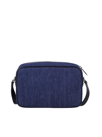 Shop Givenchy Denim Camera Bag In Blue