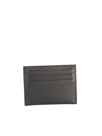 Shop Givenchy Logo Print Leather Card Holder In Black