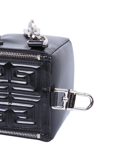Shop Givenchy Pandora Cube Leather Bag In Black