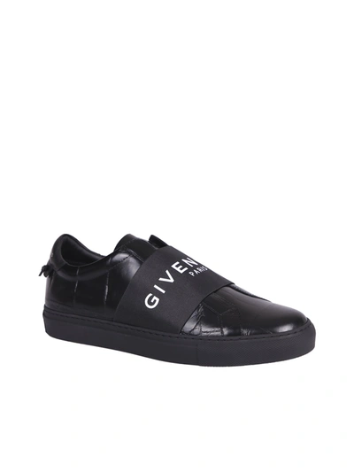 Shop Givenchy Urban Street Leather Sneakers In Black