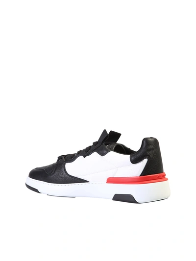 Shop Givenchy Wing Leather Sneakers In White