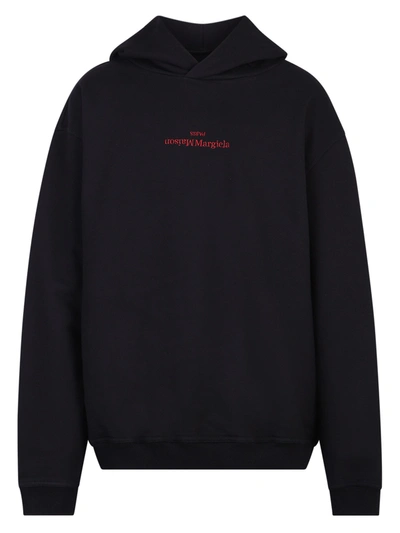 Shop Maison Margiela Cotton Sweatshirt In Black