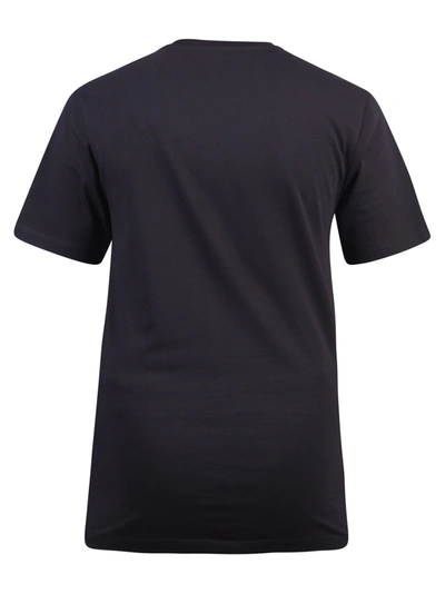 Shop Paco Rabanne Logo Print Jersey T-shirt In Black