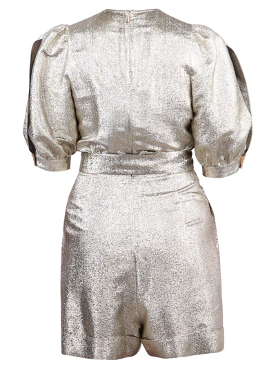 Shop Stella Mccartney Elisa Lurex Jumpsuit In Metallic