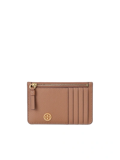 Shop Tory Burch Leather Wallet In Brown