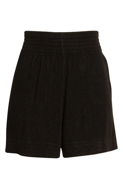 Shop Simon Miller Melia Cotton & Modal Terry Shorts In Black