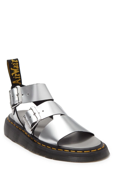 Shop Dr. Martens' Gryphon Sandal In Silver