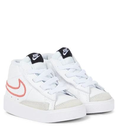 Shop Nike Baby Blazer '77 Leather Sneakers In White