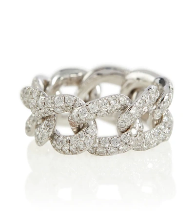Shop Shay Jewelry Essential 18kt White Gold Pavé Ring With Diamonds