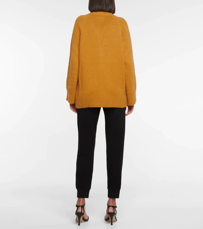 Shop Velvet Kim Alpaca-blend Knit Cardigan In Yellow