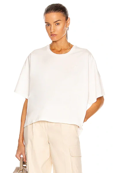 Short Oversize Anagram T-shirt In White